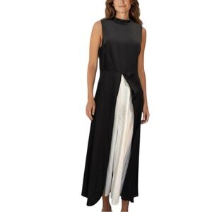 Adrianna Papell Colorblocked Overlay Jumpsuit Size 12